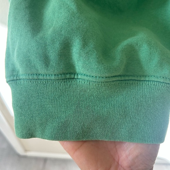 Sporty & Rich Connecticut Crest Crewneck Sweater Size Medium in Emerald - Picture 8 of 16